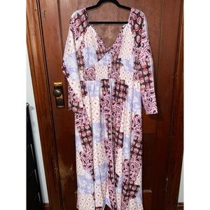 Pink Lily Patchwork Dress